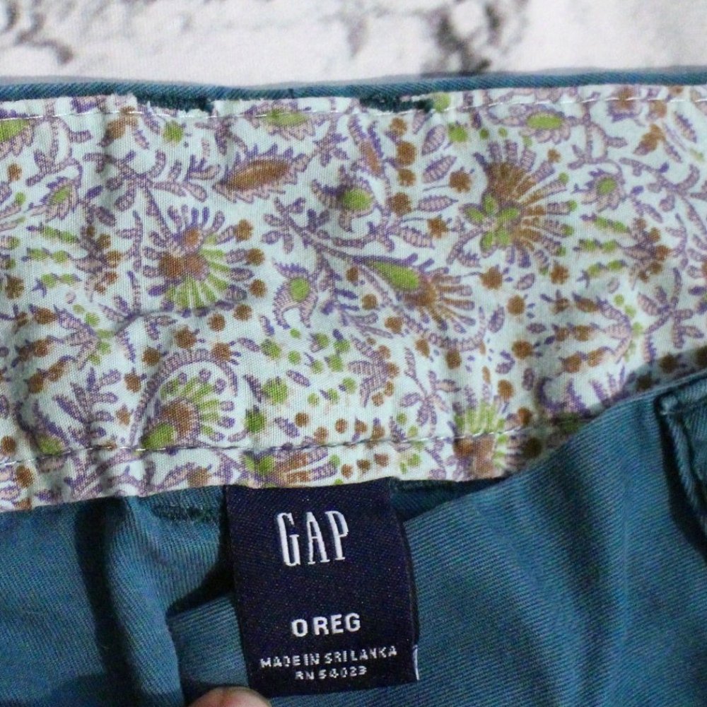 GAP PANTS, SIZE 0 REGULAR, EMERALD GREEN - Picture 4 of 6